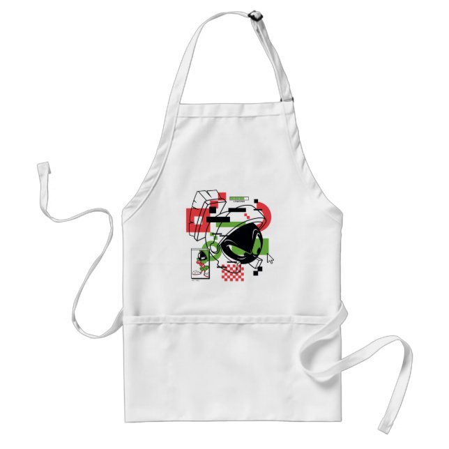 MARVIN THE MARTIAN™ Glitch Adult Apron (Front)