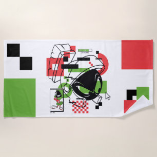 MARVIN THE MARTIAN™ Glitch Beach Towel