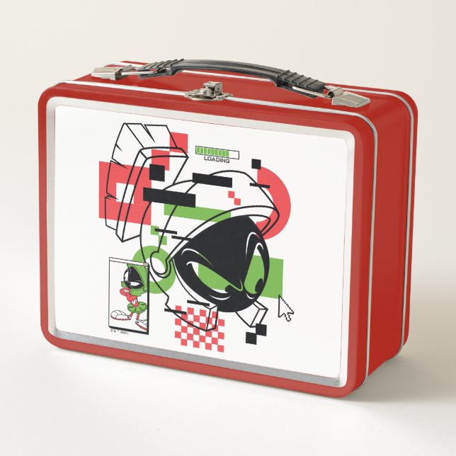 MARVIN THE MARTIAN™ Glitch Metal Lunch Box (Front)