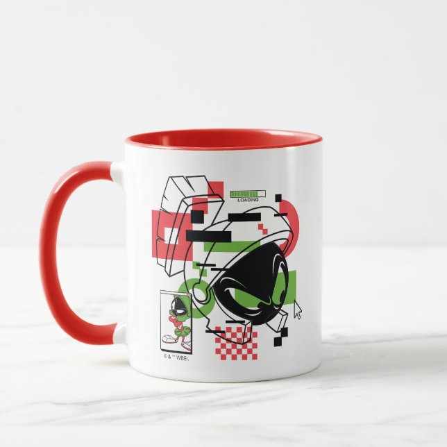 MARVIN THE MARTIAN™ Glitch Mug (Left)