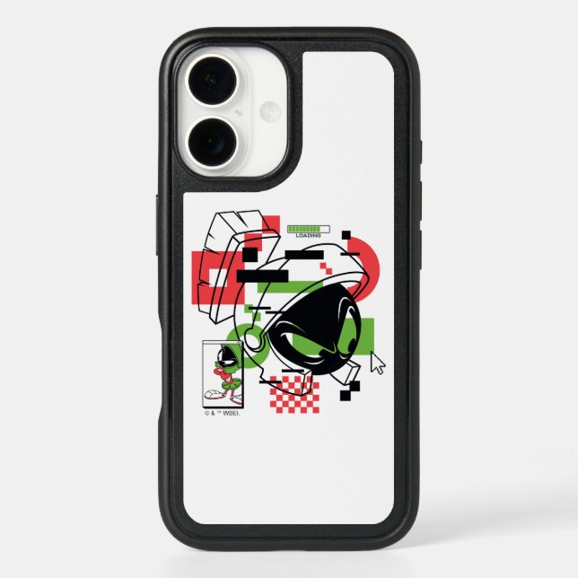 MARVIN THE MARTIAN™ Glitch Otterbox iPhone Case (Back)