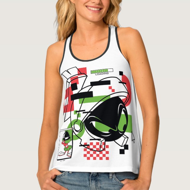 MARVIN THE MARTIAN™ Glitch Tank Top (Front)