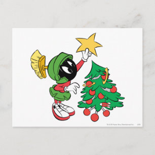 MARVIN THE MARTIAN HOLIDAY POSTCARD