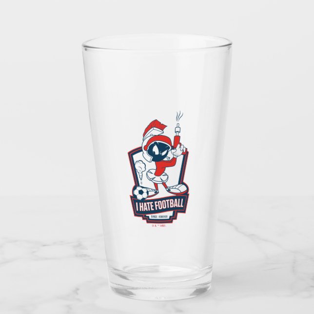 MARVIN THE MARTIAN™ "I Hate Football" Graphic Glass (Front)