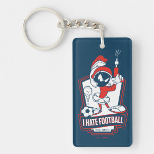 MARVIN THE MARTIAN™ "I Hate Football" Graphic Keychain