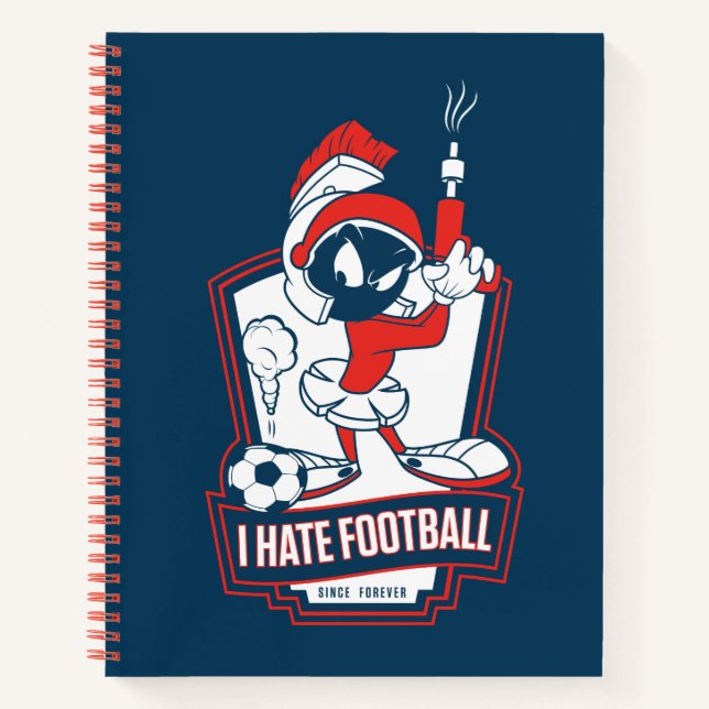 MARVIN THE MARTIAN™ "I Hate Football" Graphic Notebook (Front)