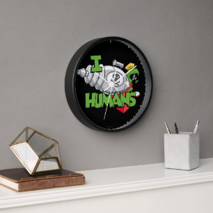 MARVIN THE MARTIAN™ I Laser Humans Clock