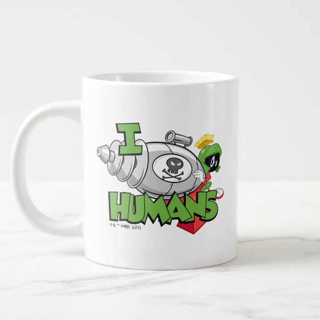 MARVIN THE MARTIAN™ I Laser Humans Giant Coffee Mug (Left)