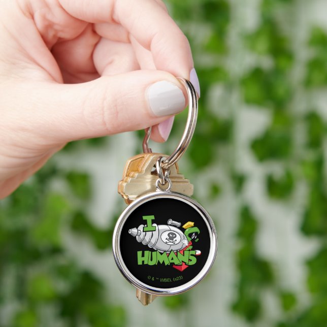 MARVIN THE MARTIAN™ I Laser Humans Keychain (Hand)