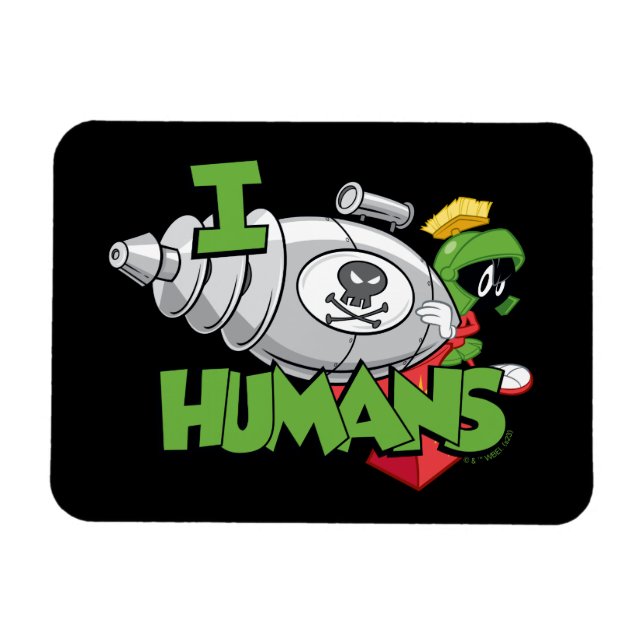 MARVIN THE MARTIAN™ I Laser Humans Magnet (Horizontal)