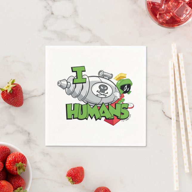 MARVIN THE MARTIAN™ I Laser Humans Napkins (Insitu)