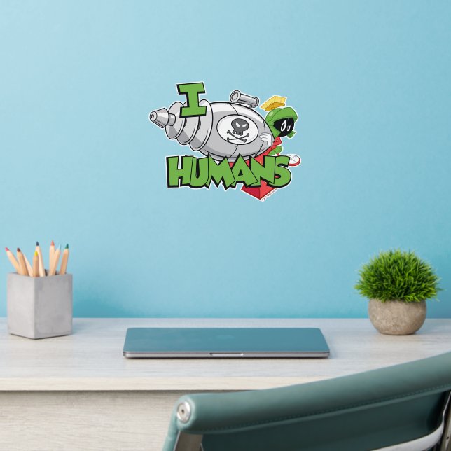 MARVIN THE MARTIAN™ I Laser Humans Wall Decal (Home Office 2)