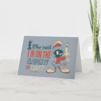 MARVIN THE MARTIAN™- I'm On The Naughty List? Holiday Card