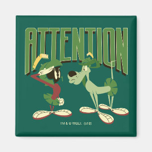 MARVIN THE MARTIAN™ & K-9 "Attention" Magnet