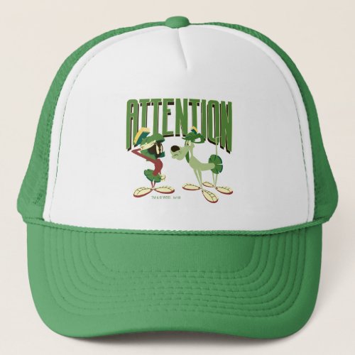 MARVIN THE MARTIAN  K_9 Attention Trucker Hat