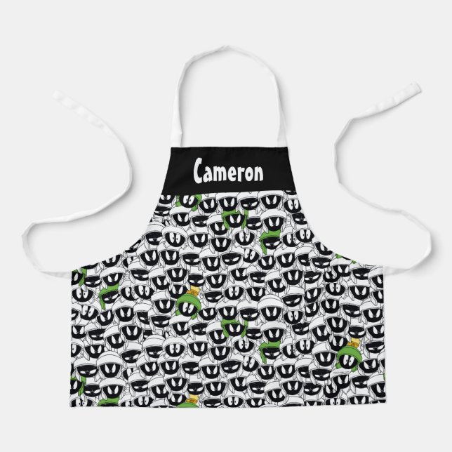 MARVIN THE MARTIAN™ Line Art Color Pop Pattern Apron (Front)