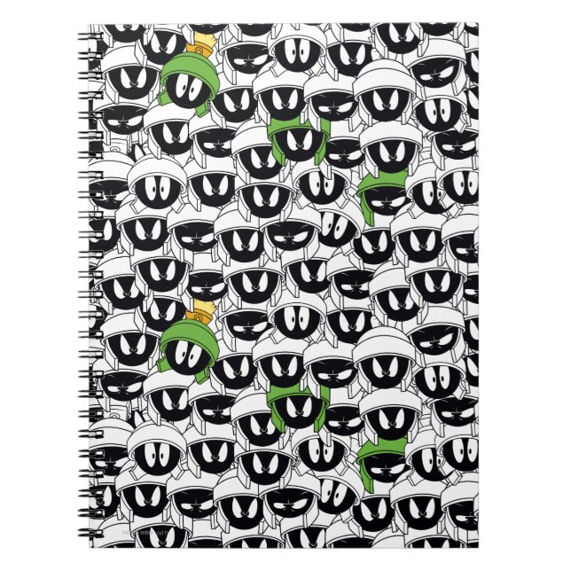 MARVIN THE MARTIAN™ Line Art Color Pop Pattern Notebook (Front)