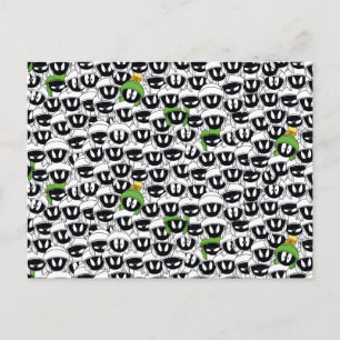 MARVIN THE MARTIAN™ Line Art Color Pop Pattern Postcard