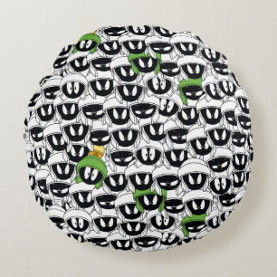MARVIN THE MARTIAN™ Line Art Color Pop Pattern Round Pillow