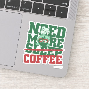 MARVIN THE MARTIAN™ - Need More Coffee Sticker