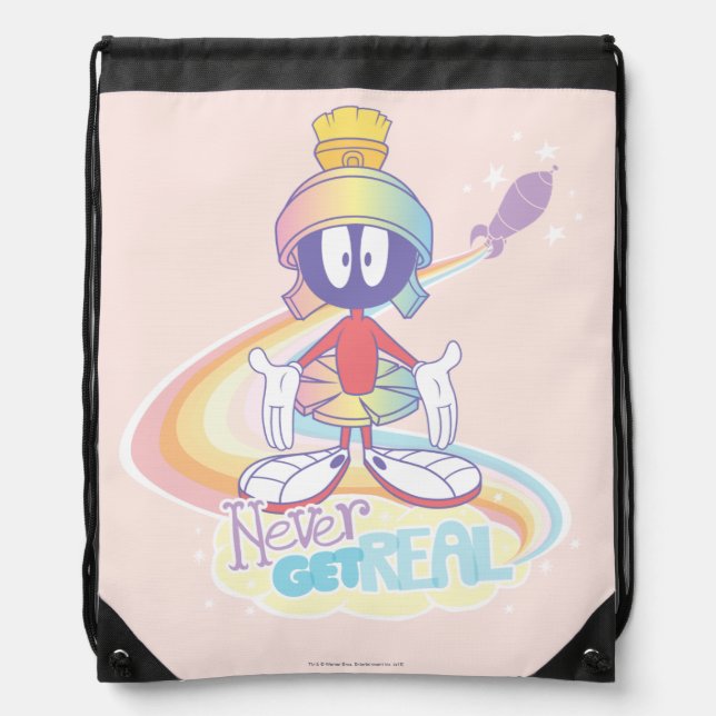 MARVIN THE MARTIAN™ Never Get Real Drawstring Bag (Front)