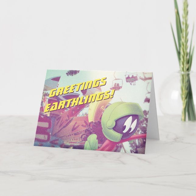 MARVIN THE MARTIAN™ On Vacation Card (Front)