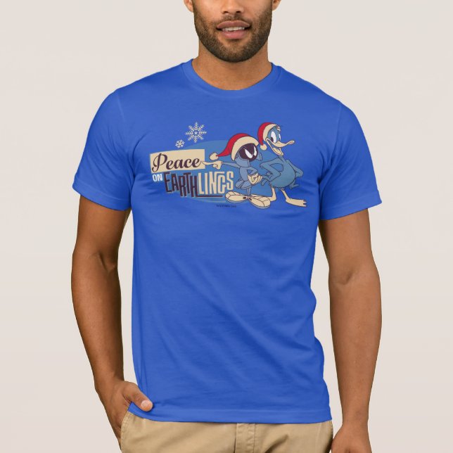 MARVIN THE MARTIAN™- Peace On Earthlings T-Shirt (Front)