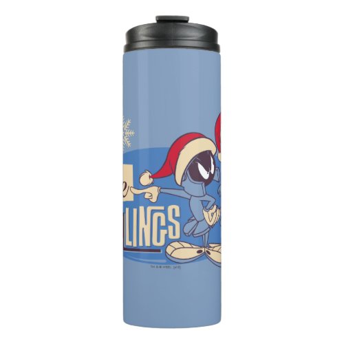 MARVIN THE MARTIAN_ Peace On Earthlings Thermal Tumbler