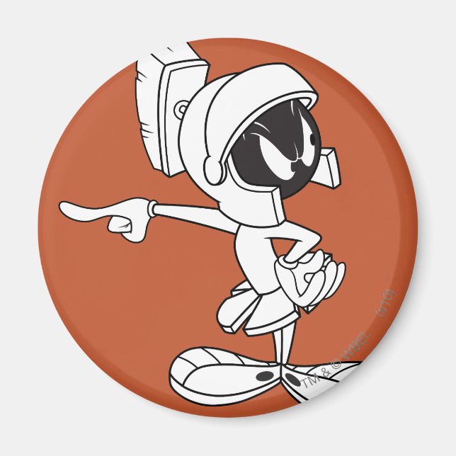 MARVIN THE MARTIAN™ Pointing Magnet (Front)