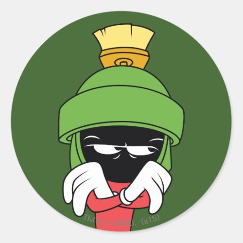 MARVIN THE MARTIAN Pout Classic Round Sticker