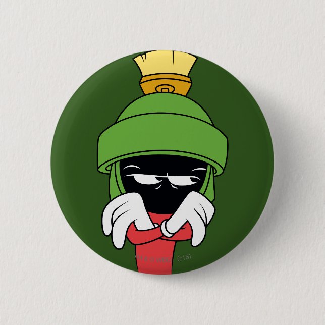 MARVIN THE MARTIAN™ Pout Pinback Button (Front)