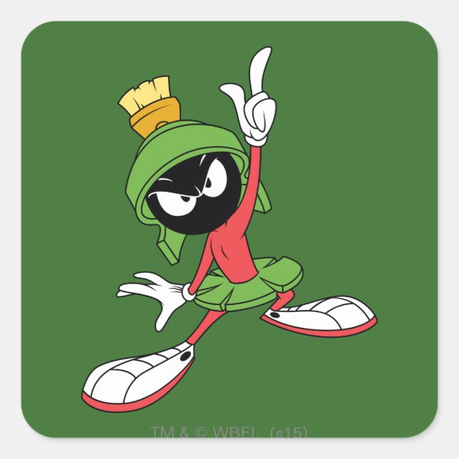 MARVIN THE MARTIAN™ Proclamation Square Sticker (Front)