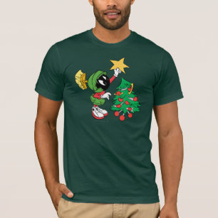 MARVIN THE MARTIAN™ putting star on tree T-Shirt