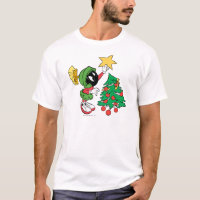 MARVIN THE MARTIAN™ putting star on tree T-Shirt