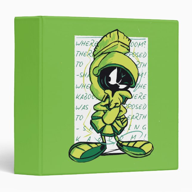 MARVIN THE MARTIAN™ Quote Sketch 3 Ring Binder (Front/Spine)