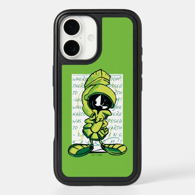 MARVIN THE MARTIAN™ Quote Sketch Otterbox iPhone Case (Back)