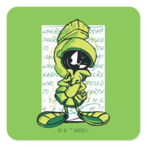 MARVIN THE MARTIAN™ Quote Sketch Square Sticker
