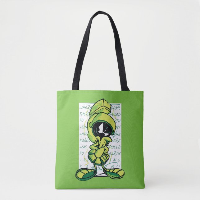 MARVIN THE MARTIAN™ Quote Sketch Tote Bag (Front)