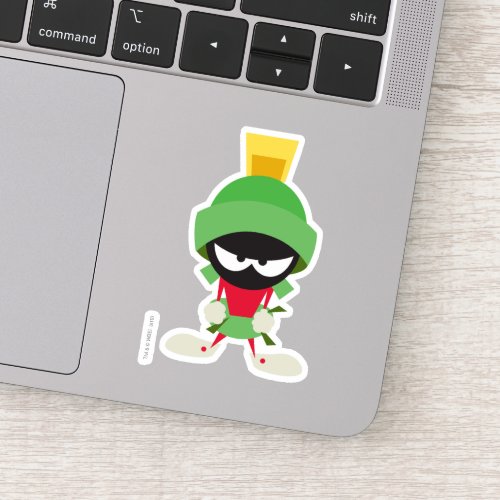 MARVIN THE MARTIAN Ready to Attack Sticker