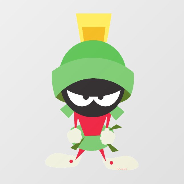 MARVIN THE MARTIAN™ Ready to Attack Wall Decal (Front)
