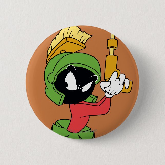 MARVIN THE MARTIAN™ Ready With Laser Button (Front)