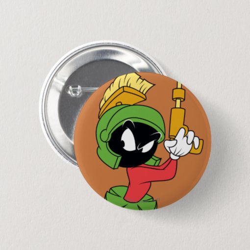 MARVIN THE MARTIAN™ Ready With Laser Button | Zazzle