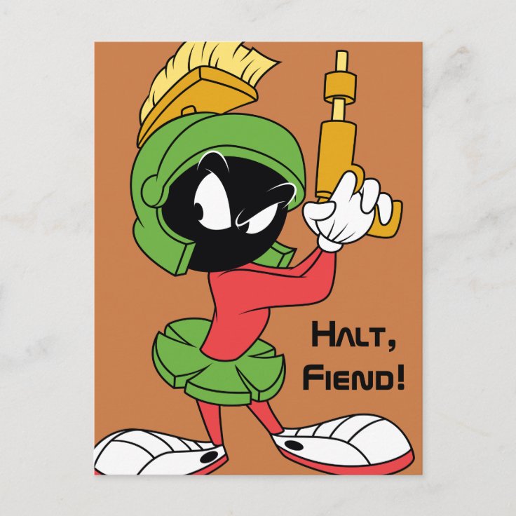 Marvin The Martian™ Ready With Laser Postcard Zazzle