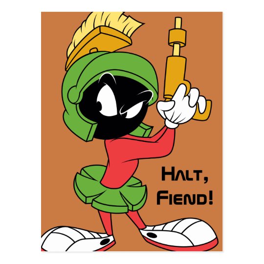 MARVIN THE MARTIAN™ Ready With Laser Postcard | Zazzle.com