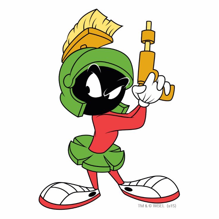 MARVIN THE MARTIAN™ Ready With Laser Statuette | Zazzle