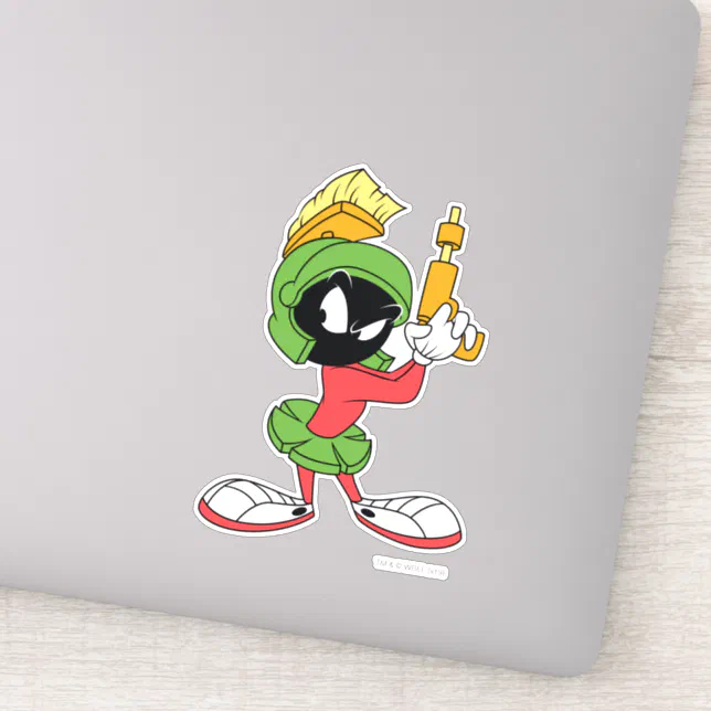 Marvin The Martian™ Ready With Laser Sticker Zazzle