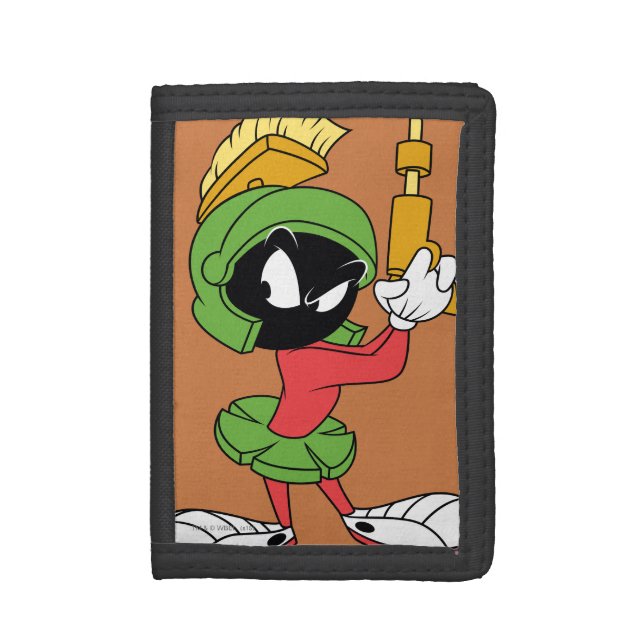 MARVIN THE MARTIAN™ Ready With Laser Tri-fold Wallet (Front Vertical)