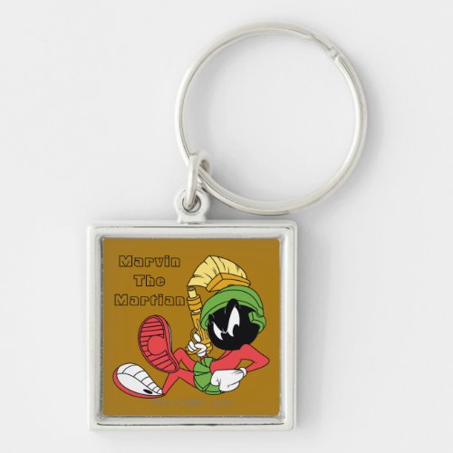 MARVIN THE MARTIAN Reclining With Laser Keychain