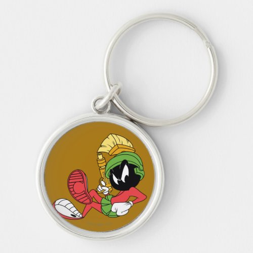 MARVIN THE MARTIAN Reclining With Laser Keychain