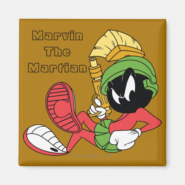 MARVIN THE MARTIAN™ Reclining With Laser Magnet (Front)